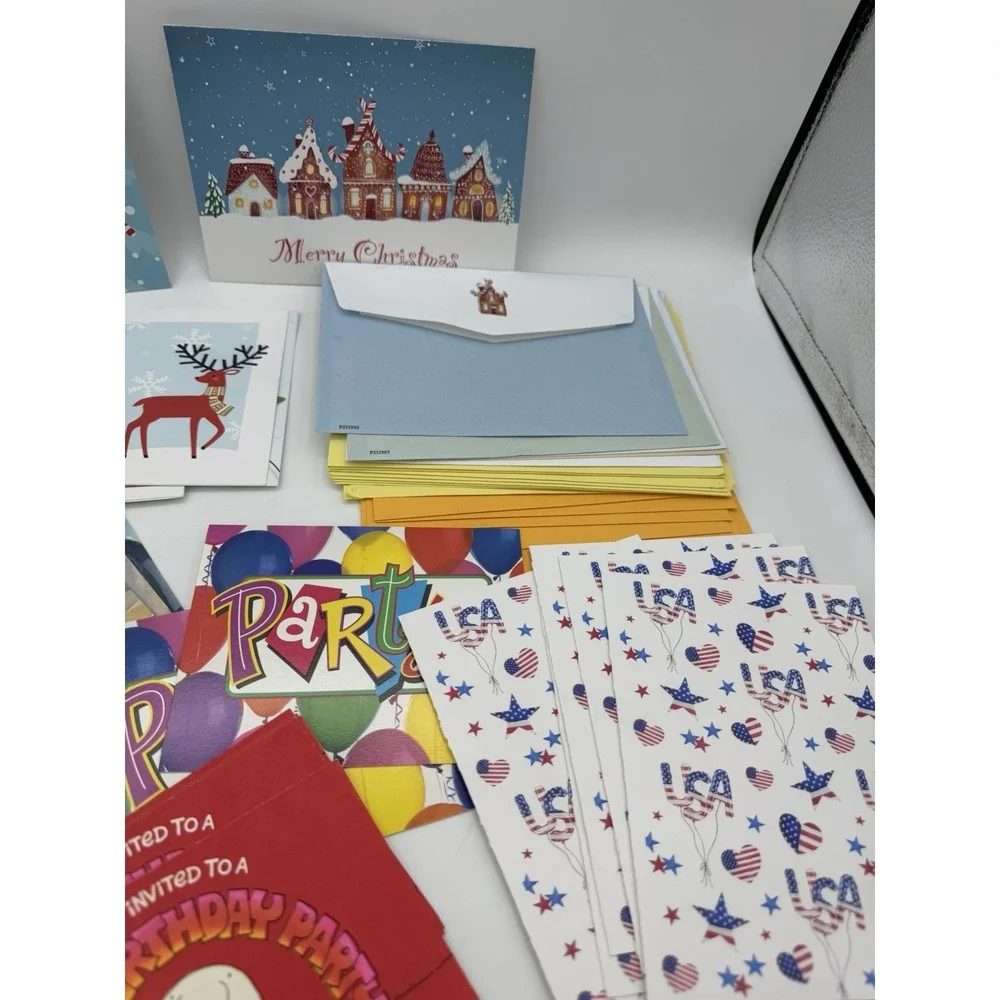 Lot 15+ Greeting Cards+Envelopes Birthday/Sympathy/Thinking of You/Holiday+More